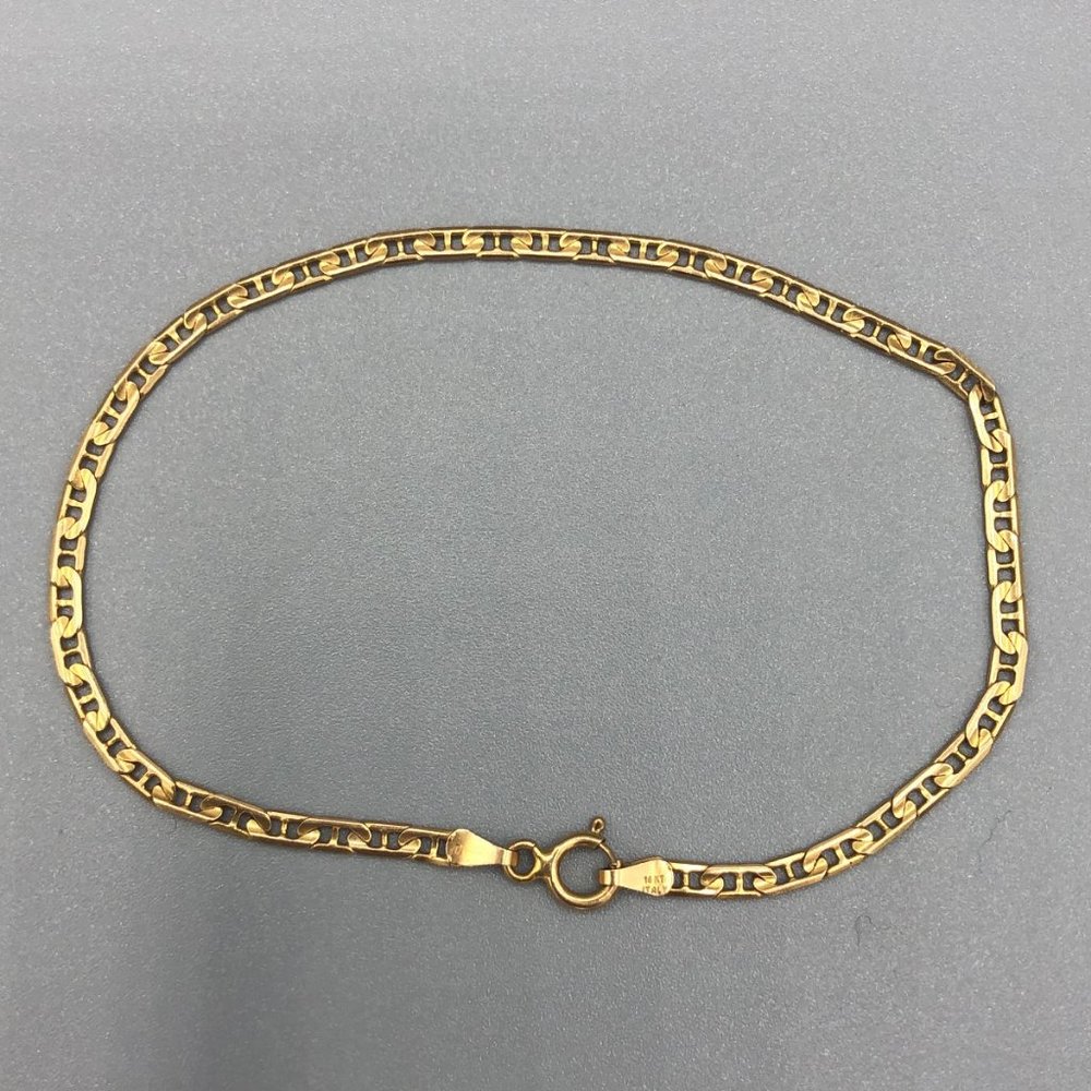 Genuine 14K Gold Charm Bracelet 7-inches